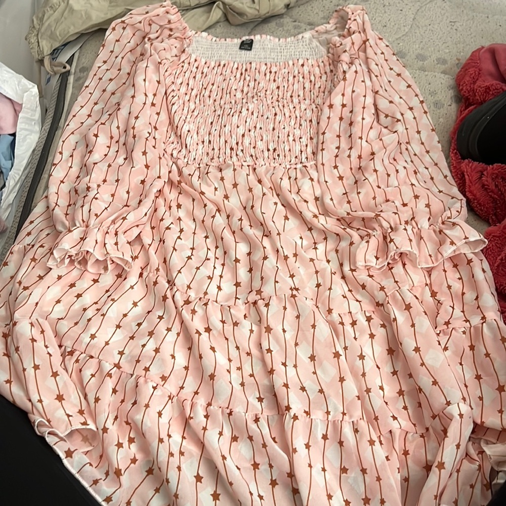 1xl SHEIN curve Pink brown and white sun size